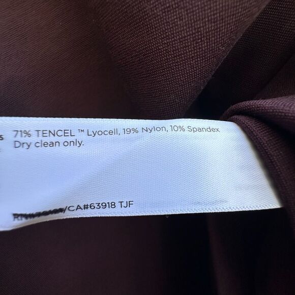 Eileen Fisher $168 Ponte Funnel Neck Top brown women's medium NEW - Picture 6 of 8